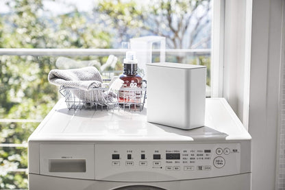 Yamazaki Home Plate Magnetic Detergent Pod Container Closet Storage and Organization Systems, One Size, White