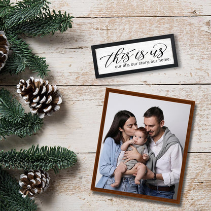 This Is Us Wall Decor: Decorations For Family Photo Wall - Rustic RV/Home Decor Signs - Family Wall Decor For Living Room Bedroom