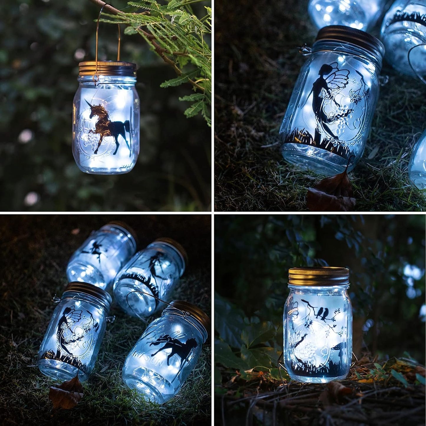 ZNYCYE Solar Mason Jar Lights, 12 Pack 30 Led String Fairy Star Firefly Jar Lids Lights(Jars Not Included), Outdoor Waterproof for Mason Jar DIY, Wedding Party Lawn Patio Garden Yard(Cool White)