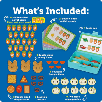 Learning Resources Let's Go Bento! Learning Activity Set, 78 Pieces, Ages 3+, Preschool Learning Activities, Toddler Toys, Learning & Education Toys, Feelings and emotios, fine Motor Skills
