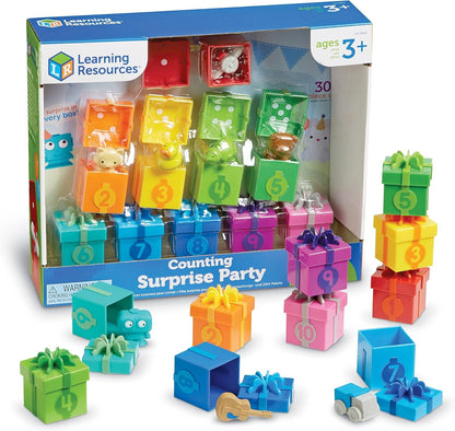Learning Resources LER6803 Counting Surprise Party, Fine Motor, Counting & Sorting Toy, Ages 3+