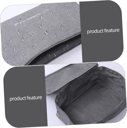 Holibanna 7Pcs Travel Packing Cubes Zipper Clothing Storage Pouches for Luggage Organization Travel Accessories for Clothes Shoes and Makeup Grey