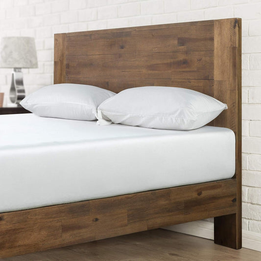 ZINUS Tonja Wood Platform Bed Frame with Headboard/Mattress Foundation with Wood Slat Support/No Box Spring Needed/Easy Assembly, King