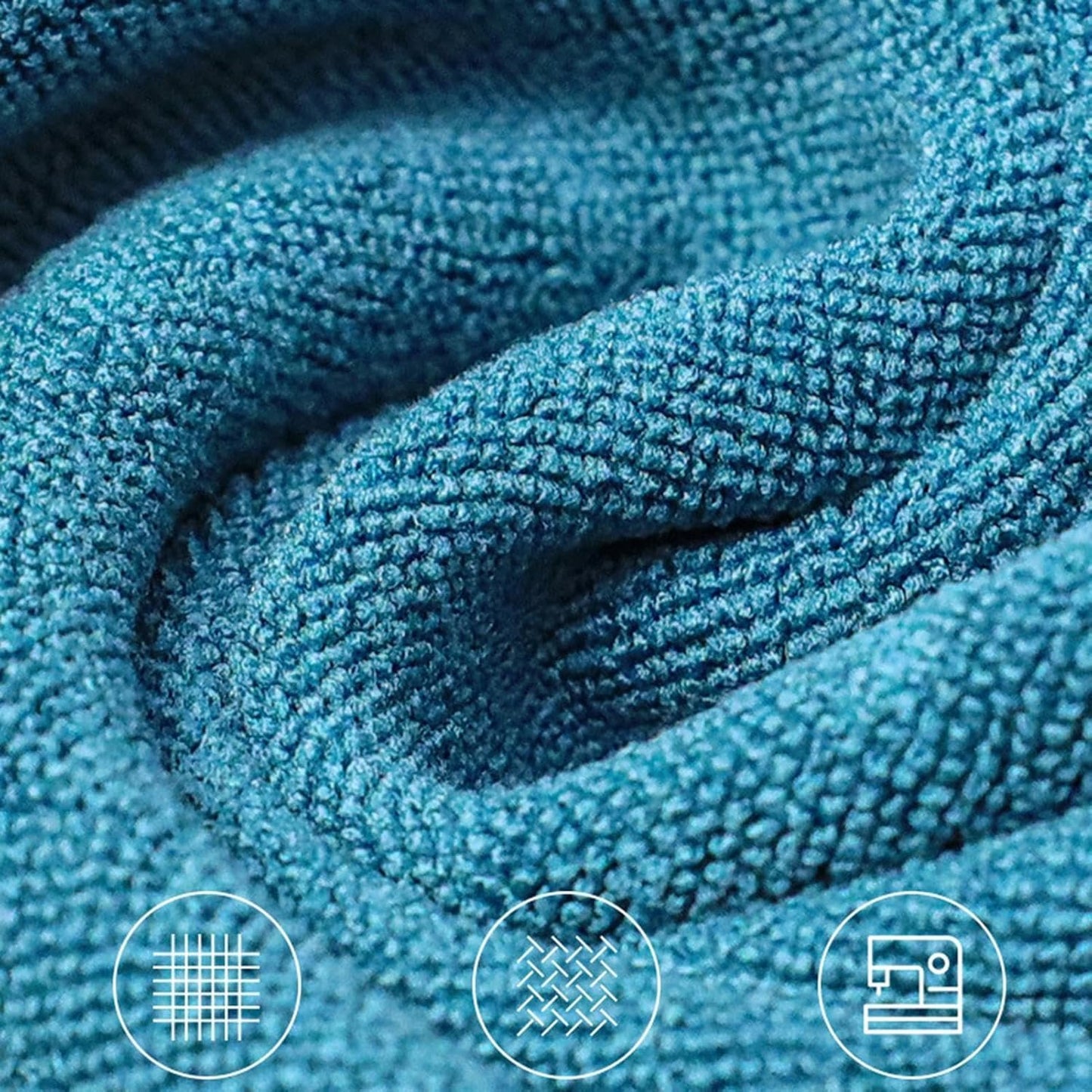 Car Microfiber Towel, Vehicle Cleaning Cloth, 13.78 x 29.53 Inches Strong Efficiency, Quick-Drying Wash Rag, Non-Linting, Super Absorbent for Car Detailing, Housekeeping, Garage Use
