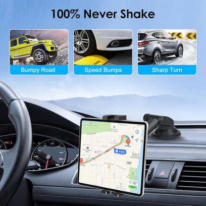 Linkstyle Car Tablet Holder, Windshield with Powerful Suction Cup, Compatible with Tablet Phone iPad 5.5-11.0 Inch