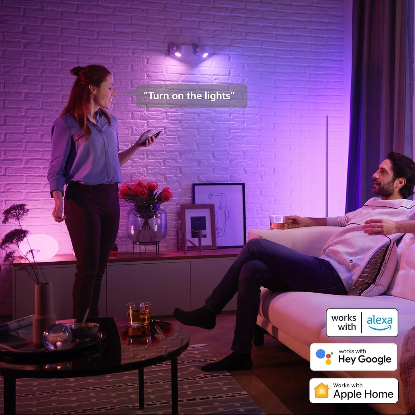 Philips Hue MR16/GU5.3 12V Color LED Spotlight (Pack of 2)