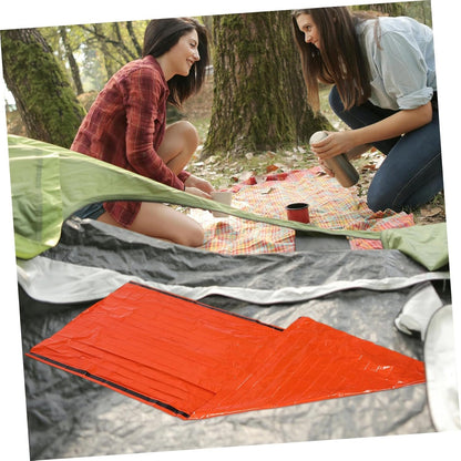 Abaodam Emergency Survival Sleeping Bag Portable Thermal Sack Lightweight Reflective Emergency Blanket for Camping and Hiking Against Dirt and Moisture Compact First Aid Gear