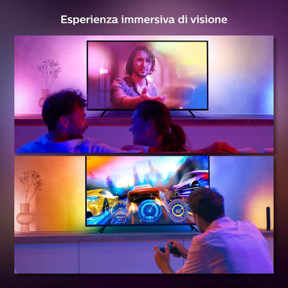 Philips Hue Play Gradient Lightstrip 55", Smart Led Strip Lighting Sorround Synchronized with TV Colours
