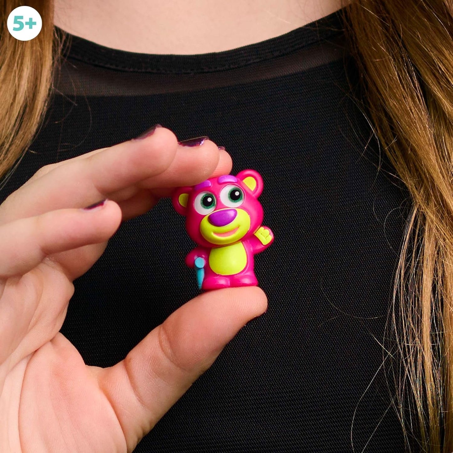 Just Play Disney Doorables Neon Glow Peek Figures, 5 Special Edition 1.5-inch Collectible Figurines, Kids Toys for Ages 5 Up