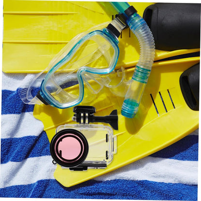 KALLORY Camera Protective Shell with Dual Cold Shoe Mounts Underwater Housing Case for Digital