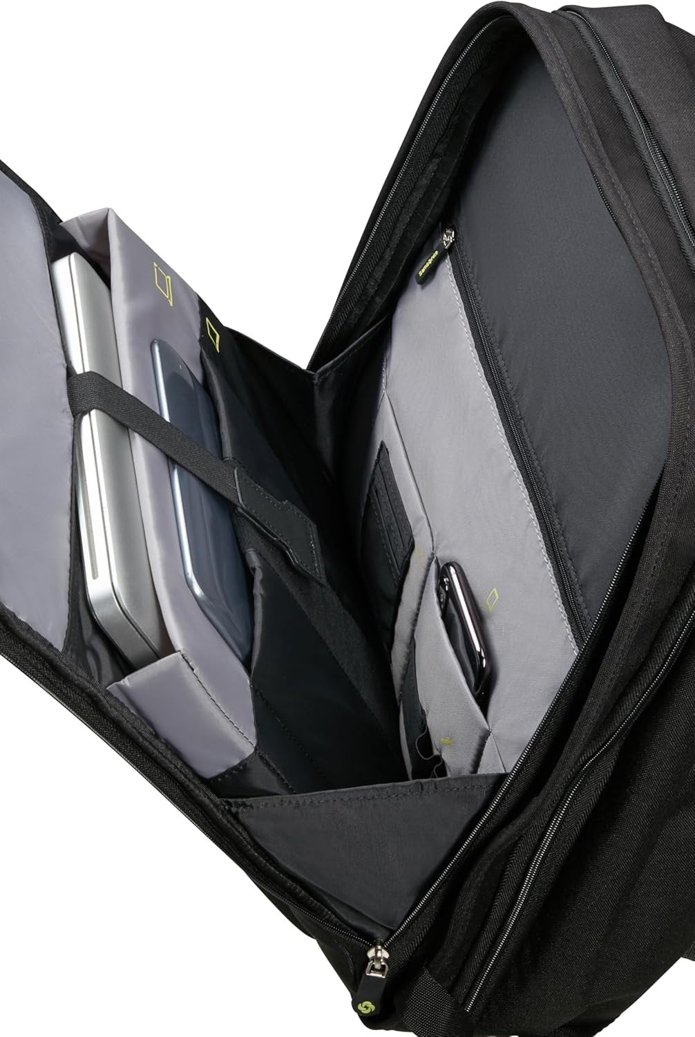 Samsonite Securipak Laptop Backpack, Black Steel, Travel Backpack 15.6" EXP