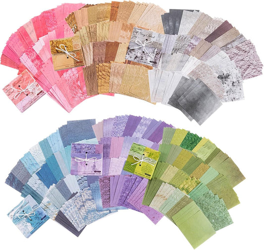 Cenbee Vintage Scrapbook Paper Pack - 600 Sheets Colorful Decorative Paper Aesthetic Stationery Journaling Supplies Scrapbooking Paper for Writing Drawing Travel Journal DIY Art Craft, CB-701