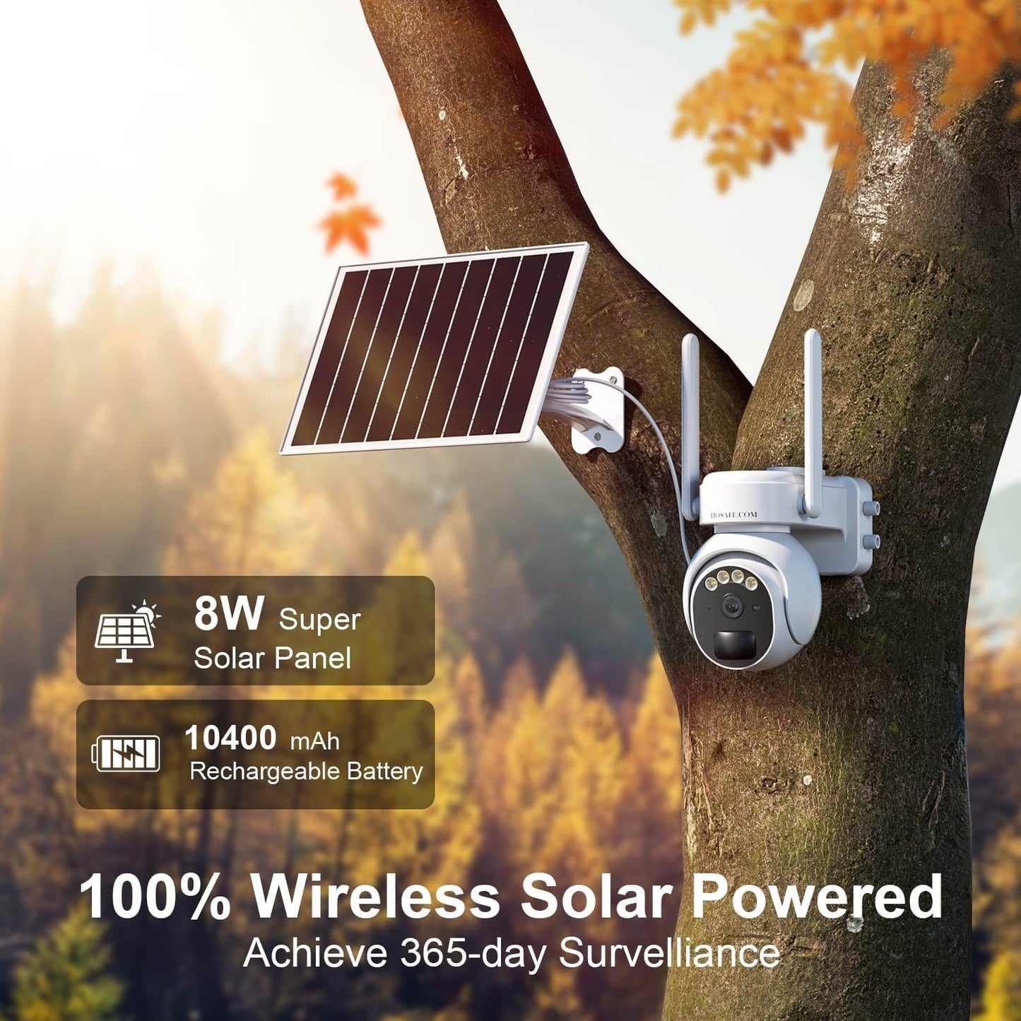4G LTE Cellular Security Camera Outdoor, Surveillance Camera for Home Security, Outdoor Security Camera Wireless, Solar Security Cameras, 360 Camera with Live View, 2-Way Talk, PIR Sensor, 2K HD