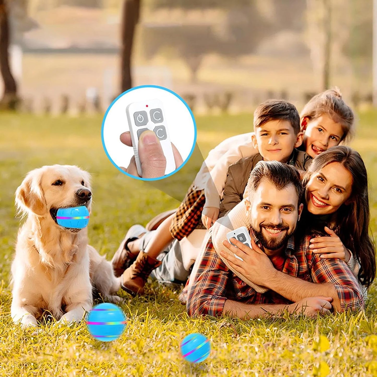 Nuyhgtr Interactive Dog Ball, Shake Pet Ball Dog Toy, USB Rechargeable with LED Lights, Vibrating Indoor Games, Active Rolling for Small, Medium, Large Breed Dogs, Fun and Engaging Play