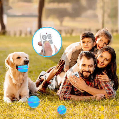 Nuyhgtr Interactive Dog Ball, Shake Pet Ball Dog Toy, USB Rechargeable with LED Lights, Vibrating Indoor Games, Active Rolling for Small, Medium, Large Breed Dogs, Fun and Engaging Play