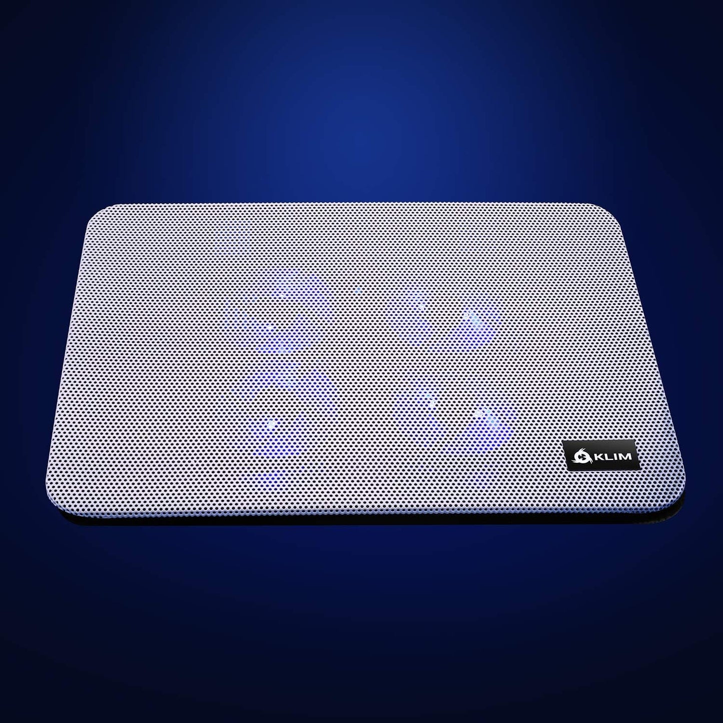 KLIM Serenity + Laptop Cooling Pad for Laptop + 11 to 15.6 inches + Perfect for Small and Medium Laptops + Stable and Sturdy Metal Grid + Silent Laptop Cooling Stand + White
