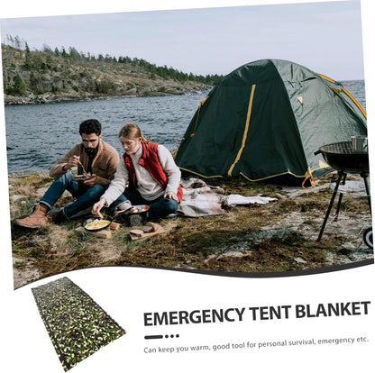 Generic Emergency Survival Tent for Camping Windproof Warming Shelter Lightweight Portable Emergency for Outdoor Activities Survival Kits