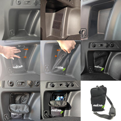 Trunk Upgrade, Trunk Organizer Pocket Multifunction Backpack, Trunk Cubby Storage bag, Cargo side pocket For Subaru Forester SK 2024 2023 2022 2021 2020 2019,Only For Driver's Side, Black, 1 pc