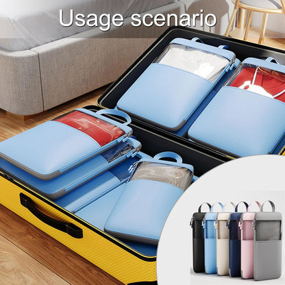 CAUNLA Set of 4 Efficient Luggage Organization Bags Functional Organized Packing Container Expandable Compression Cubes Bags