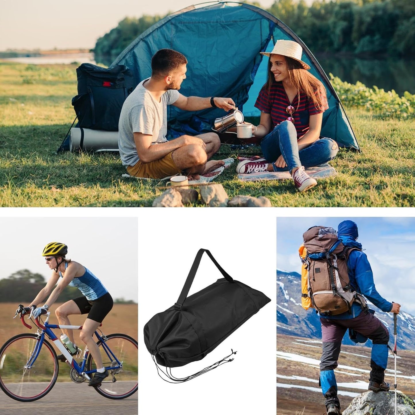 Tent Bag, Foldable Travel Luggage Carrier, Waterproof Tent Storage, Heavy-Duty Outdoor Gear Organizer, Adjustable Shoulder Strap, For Camping, Hiking, Fishing, Easy Transport