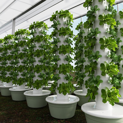 FXNFXLA Sistema di Coltivazione idroponica a Torre, 5/7/9 Strati, Giardino Verticale Intelligente, Torre aeroponica per Frutta e Verdura, con Serbatoio d'Acqua da 30 Litri