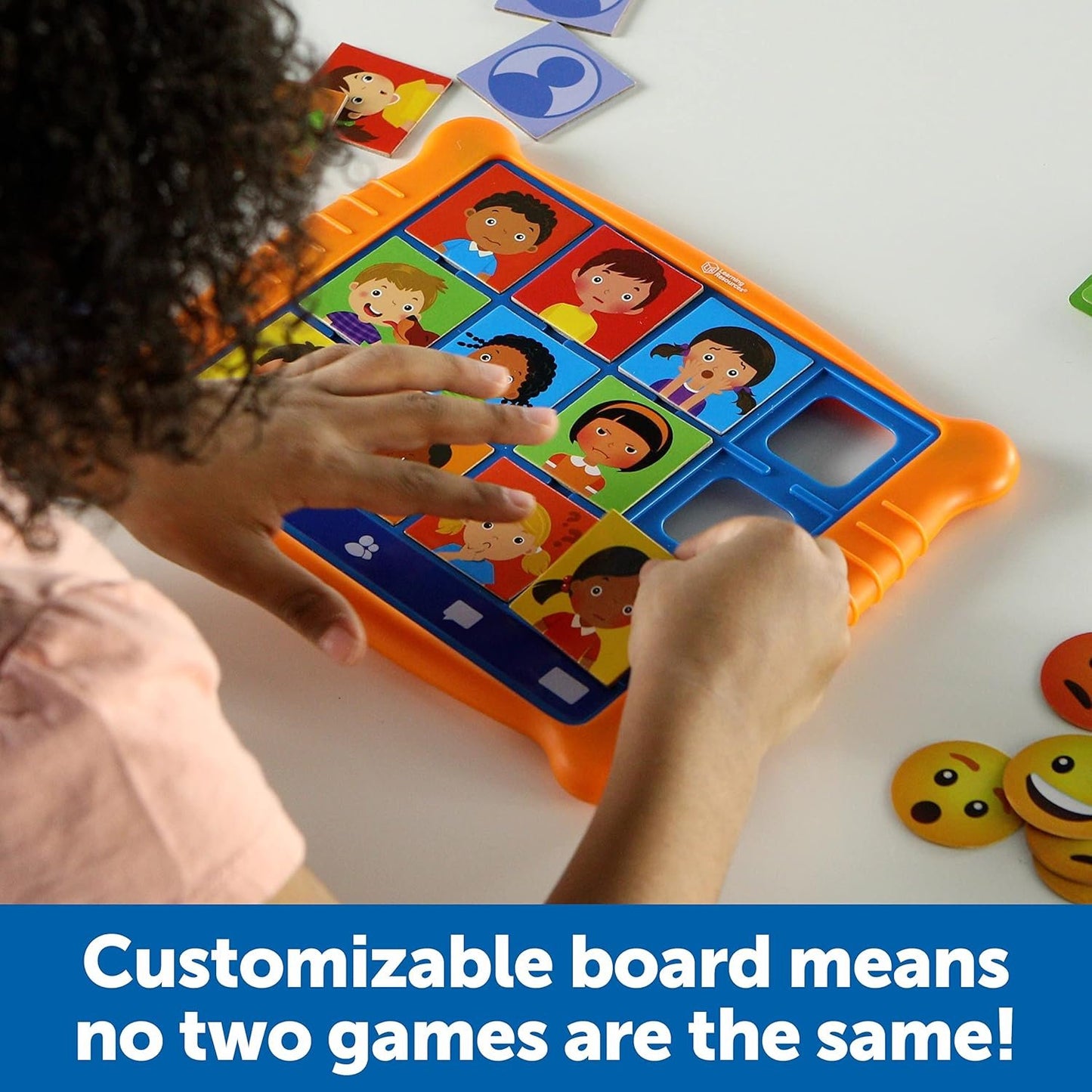 Learning Resources Who's Feeling What? 49 Pieces, Age 3+ Social Emotional Learning Games, Communication Games for Kids, Emotion Toys