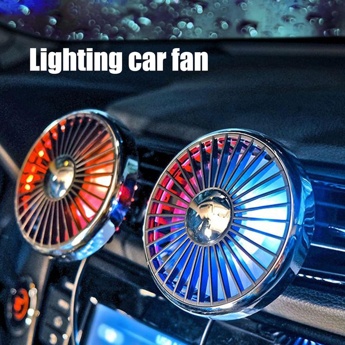 Portable Fan For Car - USB Car Air Outlet Fan - 15V Long-lasting Ventilation Device For Truck RV Vehicle Camping Travel