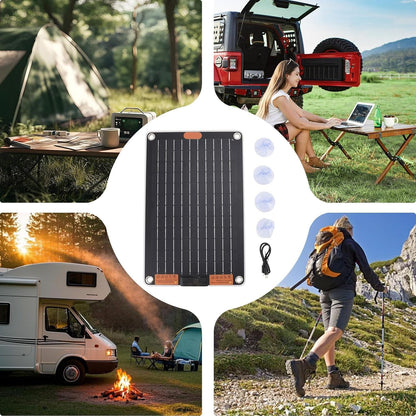 Portable Solar Charger - Power Hubs | USB-C Solar Battery Charger - Waterproof Outdoor Electricity Power, Multi-Device Charging Supply for Cell Phones, Tablets, Flashlights, Radios