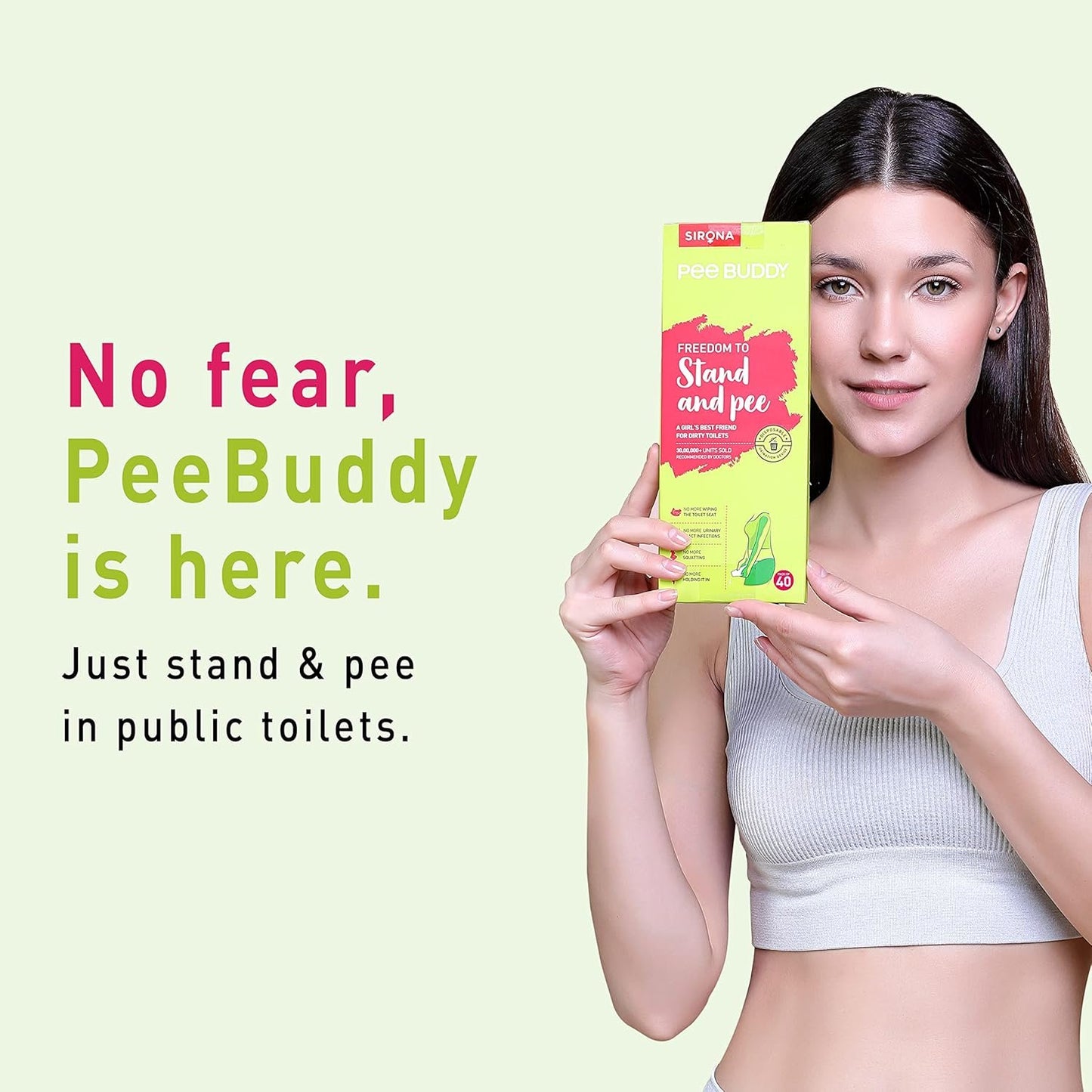 PeeBuddy 80 Funnels Portable Female Urination Device | Recyclable Disposable Urinal Funnel | Travel, Camping, Hiking and Outdoor Activities | Discreet and Compact Stand and Pee Funnel for Women, Girls