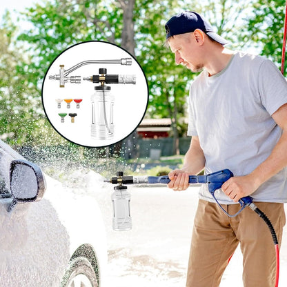 Car Wash Soap Sprayer, Spray Nozzle Pressure Attachment Kit, 19 x 15 cm/7.48 x 5.91 inches, Adjustable Mode Design, for Truck, Outdoor Lawn, House, Car Detailing, Tire Cleaning Use