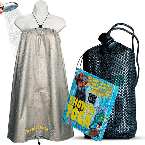 Shower Toga Shark Tank Emergency Thermal Blankets -Space Blanket Survival kit Camping Blanket, Perfect for Outdoors, Hiking, Survival, Bug Out Bag