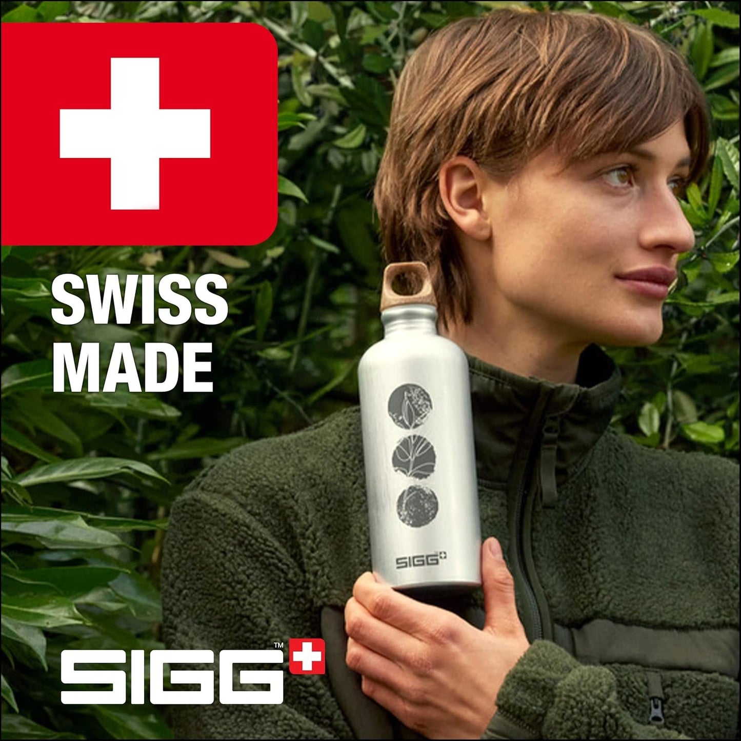SIGG - Aluminum Water Bottle - Traveller MyPlanet Repeat Plain - Climate Neutral Certified - Suitable For Carbonated Beverages - Leakproof & Lightweight - BPA Free - 34oz