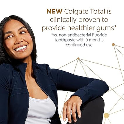 Colgate Total Whitening Toothpaste with Fluoride, 10 Benefits Including Sensitivity Relief and Stain Removal, Mint, 5.1 ounces (4 Pack)
