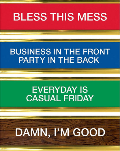 Genuine Fred Daily Desk Plaque Desktop Flip Book, Assorted