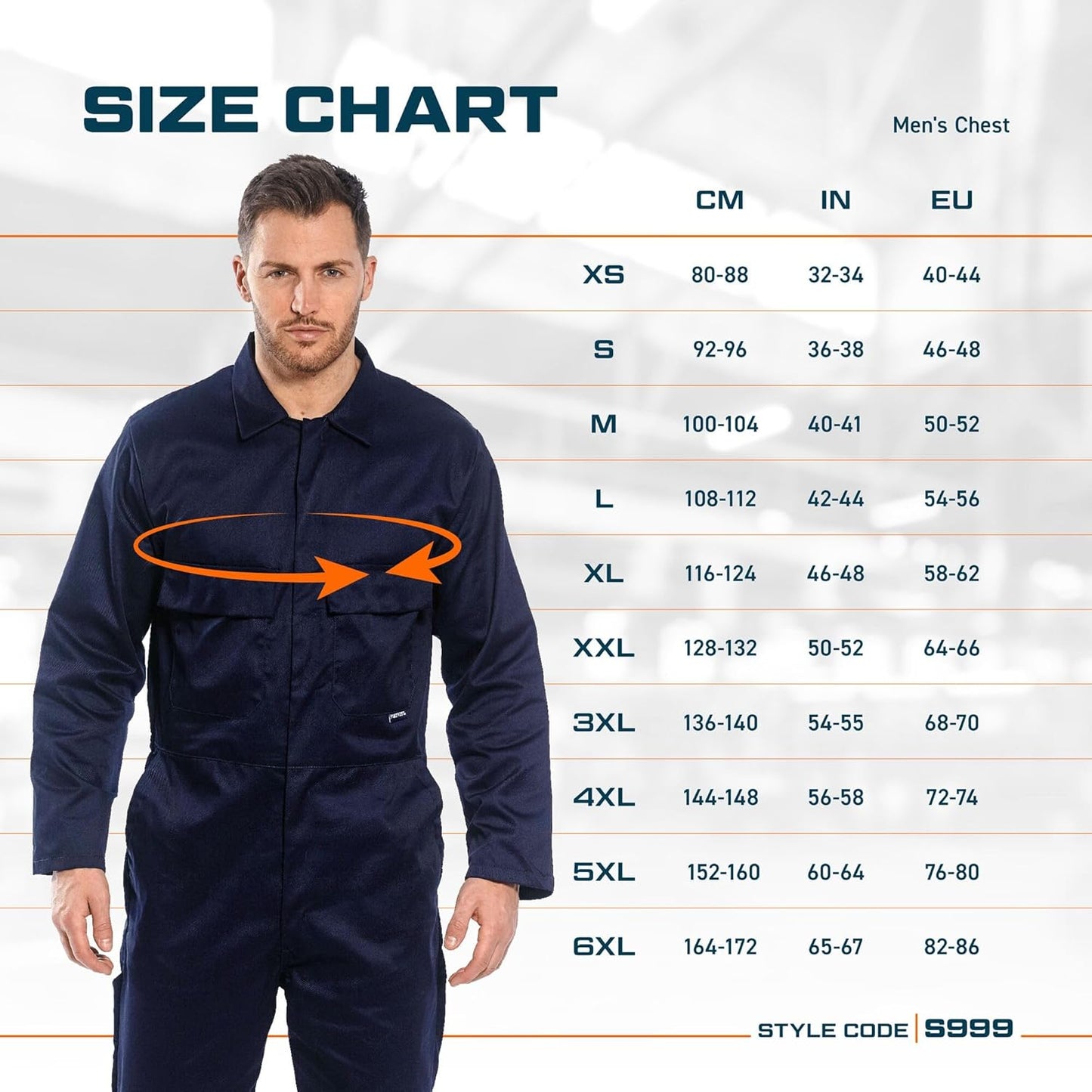 Portwest S999 Euro Workwear Polycotton Workwear Overalls for Men Red, M