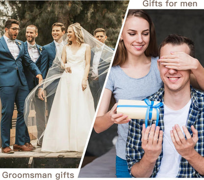 Aganmi Personalized Travel Toiletry Bag for Men Initial Letter PU Leather Waterproof Shaving Bag for Toiletries Accessories Travel Essentials Storage Bags Fathers Day Birthday Gifts for Men, Dark