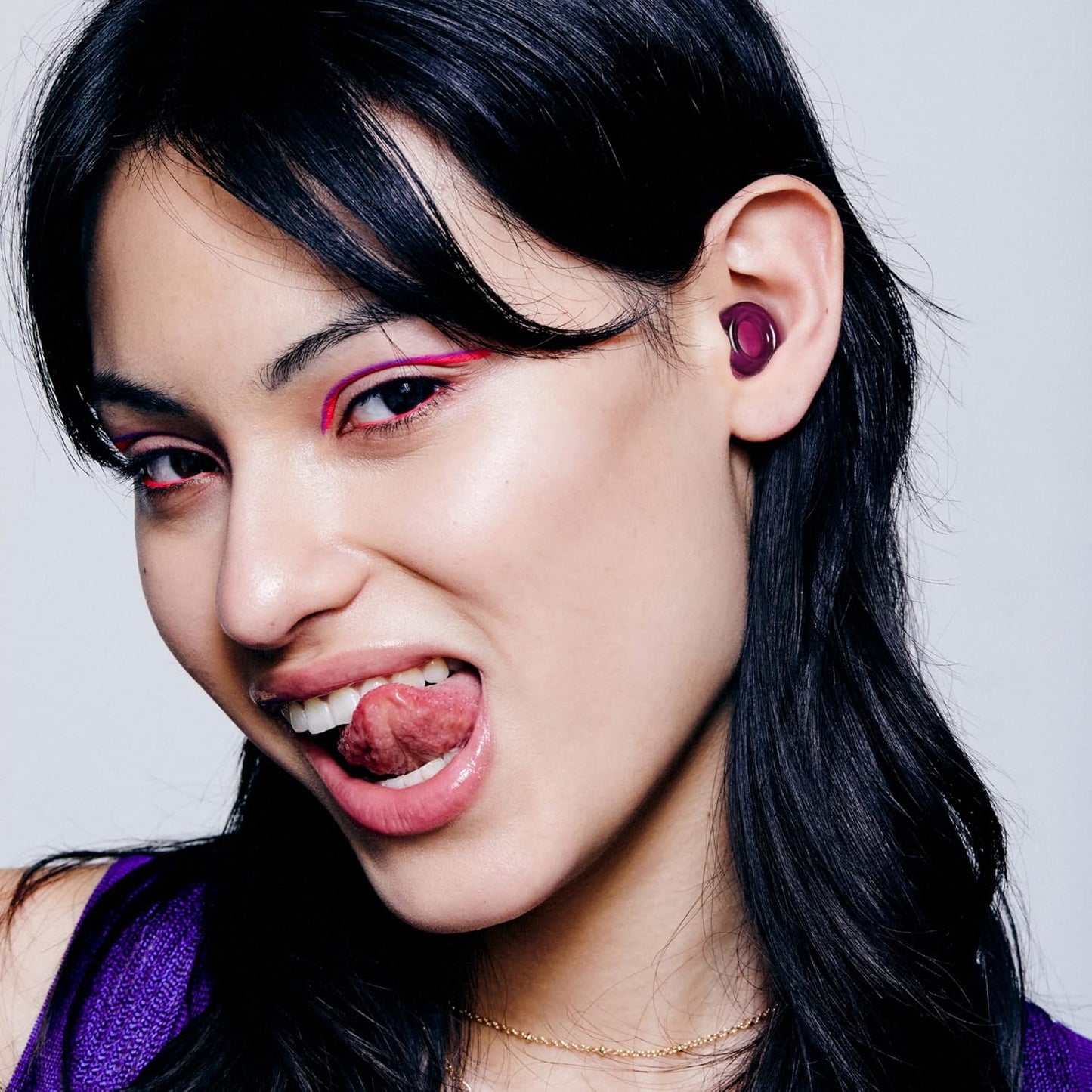Loop Engage Solstice Earplugs for Conversation – Low-level Noise Reduction with Clear Speech – Social Gatherings, Noise Sensitivity & Parenting – 8 Ear Tips in XS/S/M/L - 16 dB coverage - Violet