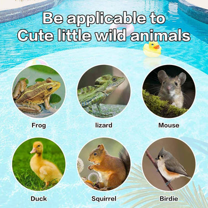 Animal Saving Ramp, Pool Critter Saver, Floating Rescue Platforms Small Wildlife Escape Frog Helper Device Safety Pond Exit for Ladder Tool, 11x6x3 inch