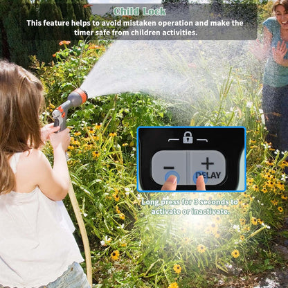 Johgee Garden Sprinkler Timer for Watering Garden Computer Watering IPX5 Automatic Water Timer Easy Control