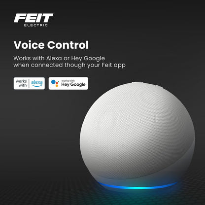 Feit Electric Smart LED Garage Light, RGBW 3 Panel, WiFi 2.4GHz, Screw-in LED Shop Light Bulb, Works with Alexa and Google Home Assistant, E26, 4000 Lumens, Garage Ceiling Light, ADJ4000/RGBW/LED/AG