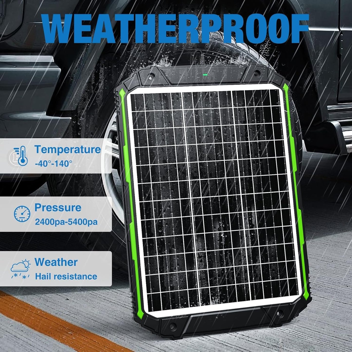 Sun Energise 25W 12V Solar Powered Battery Charger & Maintainer, Built-in Smart MPPT Charge Controller, Waterproof 25 Watt 12 Volt Solar Panel Trickle Charging Kits for Car Auto Boat RV Marine Trailer