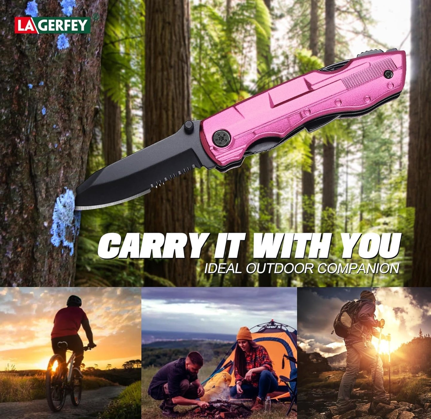 Gifts for Women Wife Mom Girlfriend - Mothers Day Gifts, Stocking Stuffes for Women - Birthday Gift for Woman, Sister, Her, Mothers Day Christmas Womens Gift - Pink Multitool