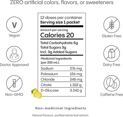 Hydralyte Effervescent Electrolytes Tablets - Orange 20 count + HydraLyte Electrolyte Powder, Lemonade Flavour (12 Servings)