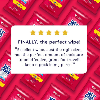 Wet Ones Antibacterial Hand Wipes, Fresh Scent, Wet Wipes, 20 Count (Pack of 10)