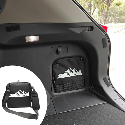 TulinTulin Trunk Upgrade, Trunk Organizer Pocket Multifunction Backpack, Trunk Cubby Storage bag，Cargo side pocket For Toyota Rav4 2025 2024 2023 2022 2021 2020 2019 Black, 1 pc