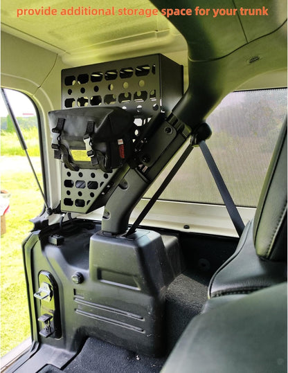 YACUTA Roll bar storage box/Rear Trunk Side Storage Box for 2018-2024 Wrangler JL JLU 4-Door|Metal material|1PCs(Drive side).