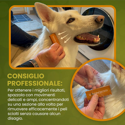 FurCobra Direct 10 Pet Grooming Brush 9cm - Gentle, No Metal Blades Brush Cats and Dogs - Portable, Easy to Use, Carder for Dogs and Cats