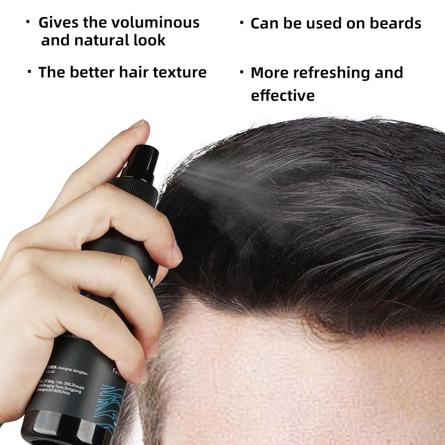 natural sea salt spray for men,Add volume,thickness,texture&hairstyle,Beach Waves,6.0 fl oz,