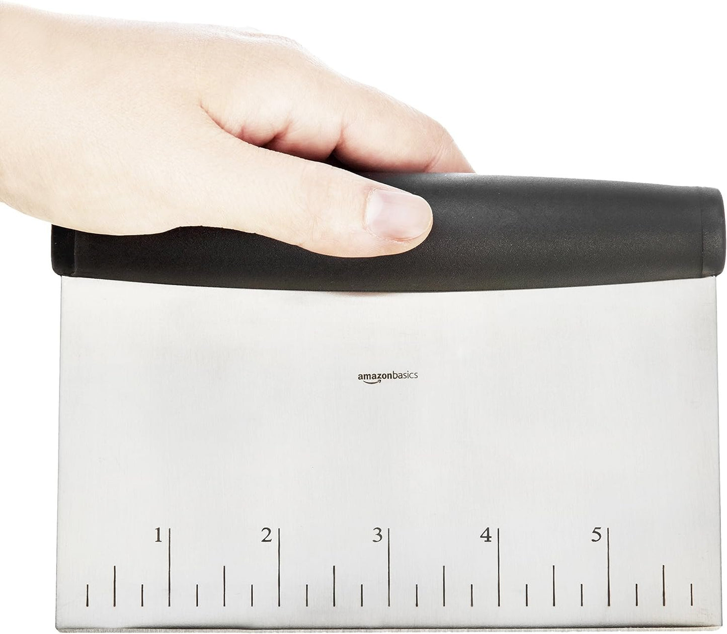 Amazon Basics Multi-Purpose Stainless Steel Bench Scraper and Chopper
