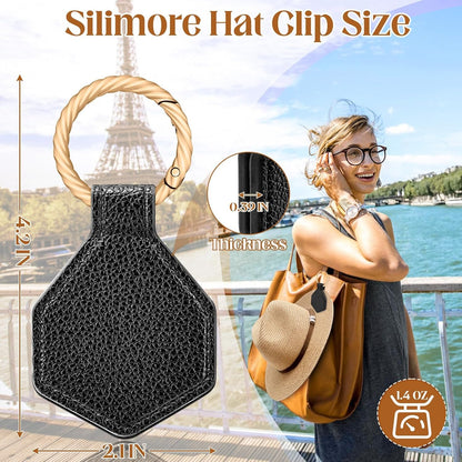 Silimore Travel Hat Clip, Magnetic Hat Clip on Bag Luggage for Women Suitcase Holder for Purse Hand Free Travel Accessory